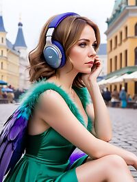 A tall athletic woman in her mid 30s with pale skin and dark brown eyes